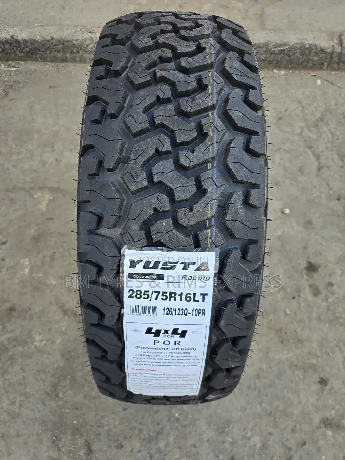 285 /75 R16 Yusta Tyres (All Terrein)