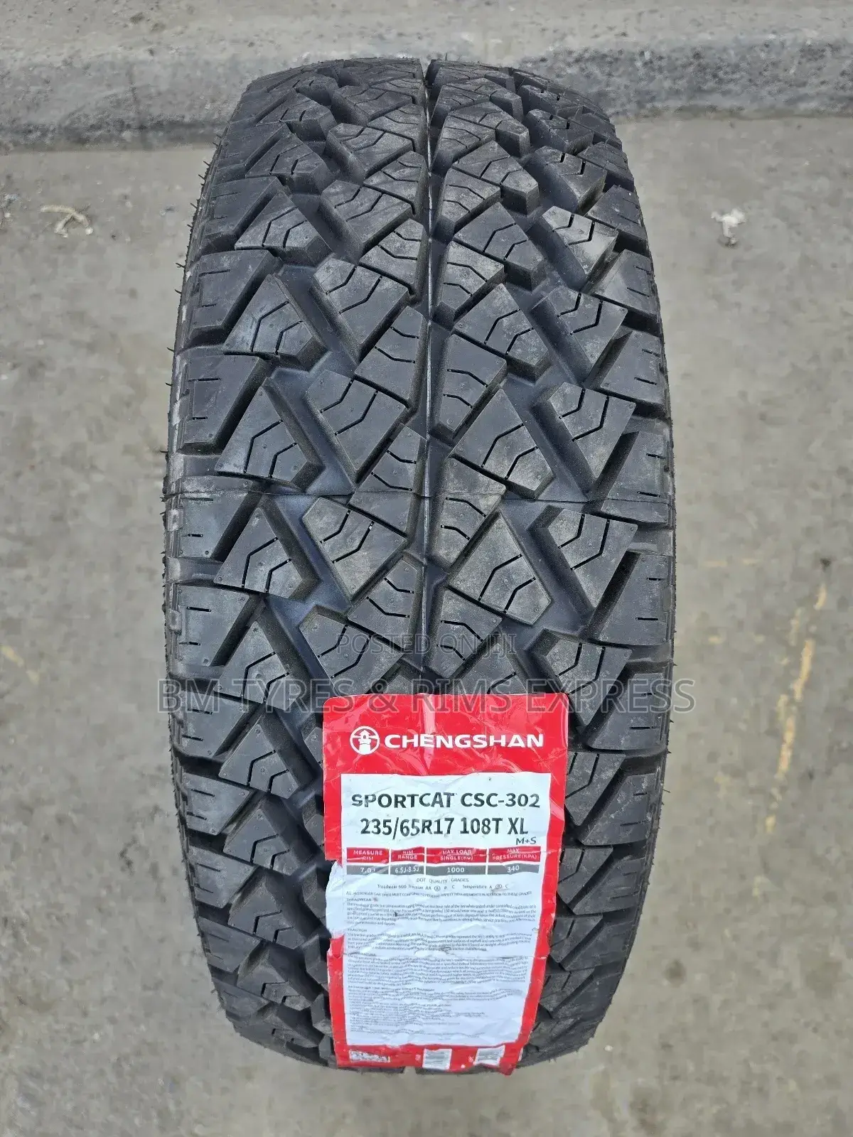 235 /65 R17 Chengshan Tyres (All Terrein)