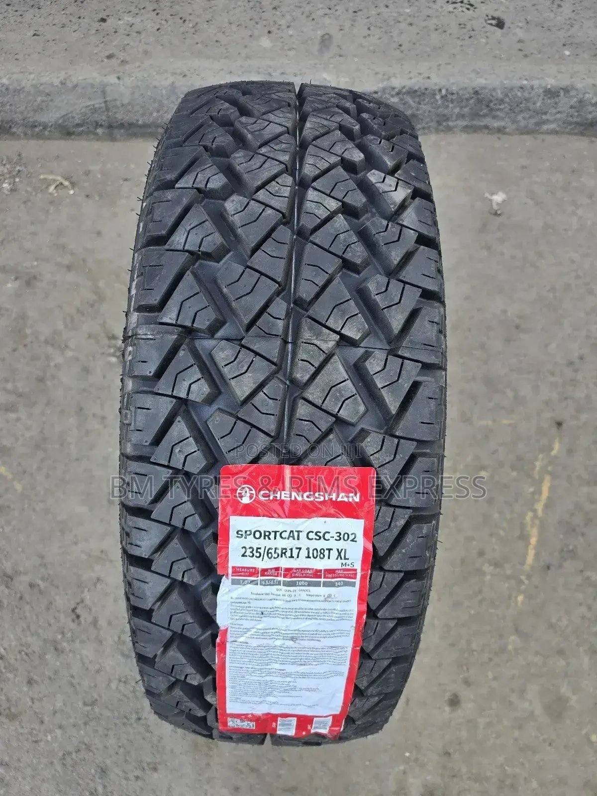 235 /65 R17 Chengshan Tyres (All Terrein)