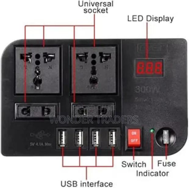 Car Power Inverter
*Dc 12v to 220v Ac Converter