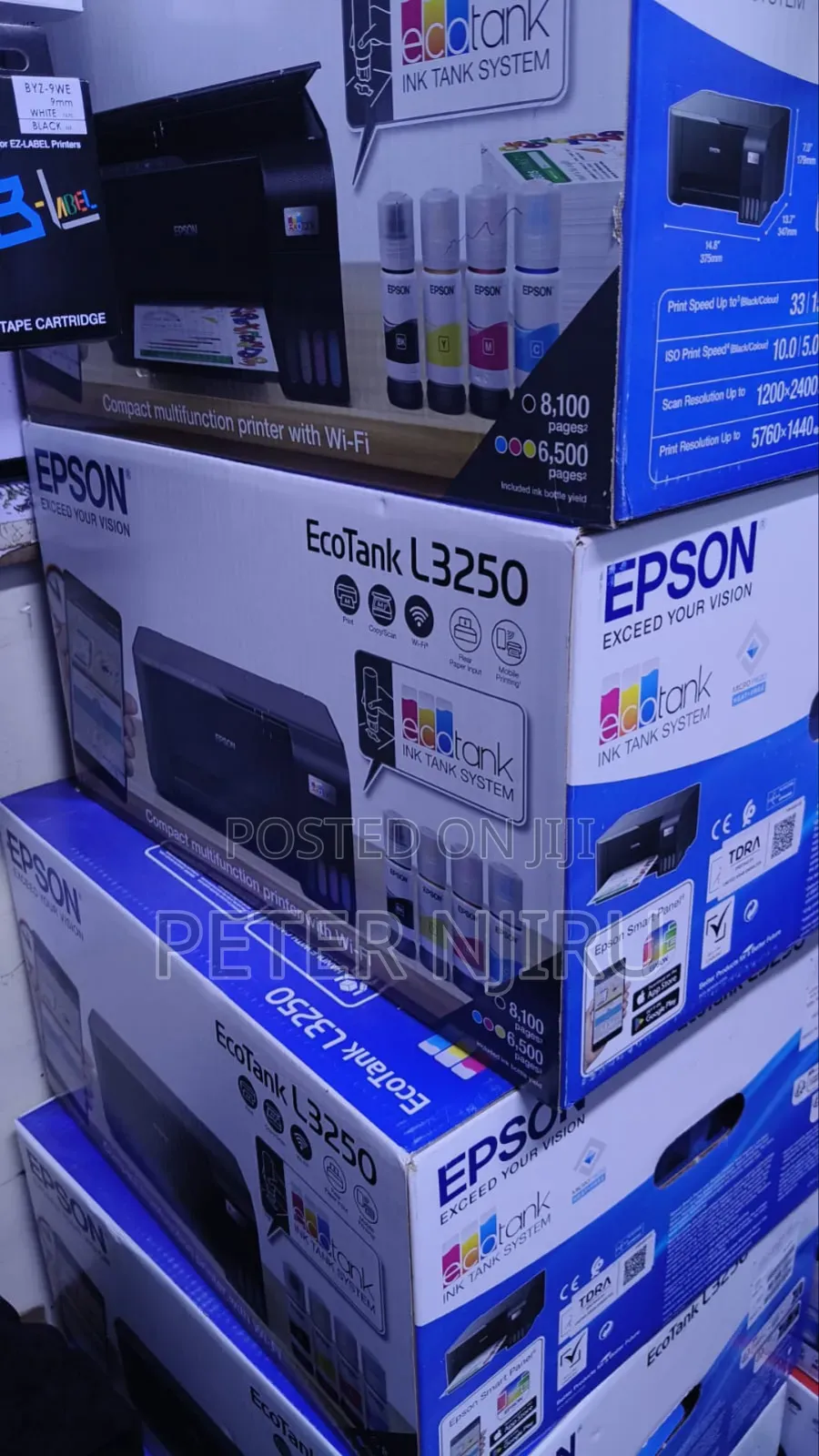 Wireless L3250 Epson Printer (Print Scan Copy)