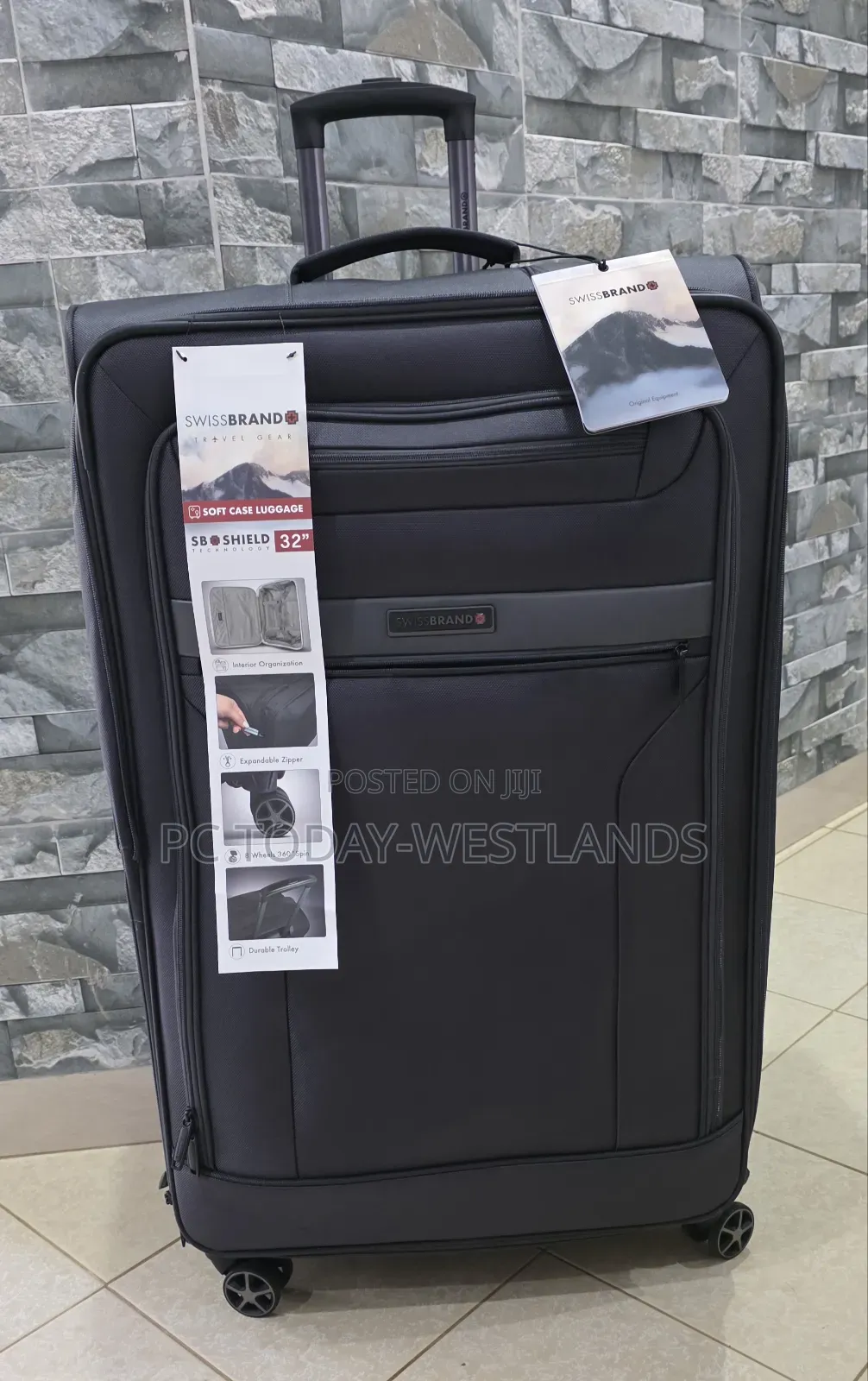 Swiss Brand 32" Soft Luggage 360 Wheels