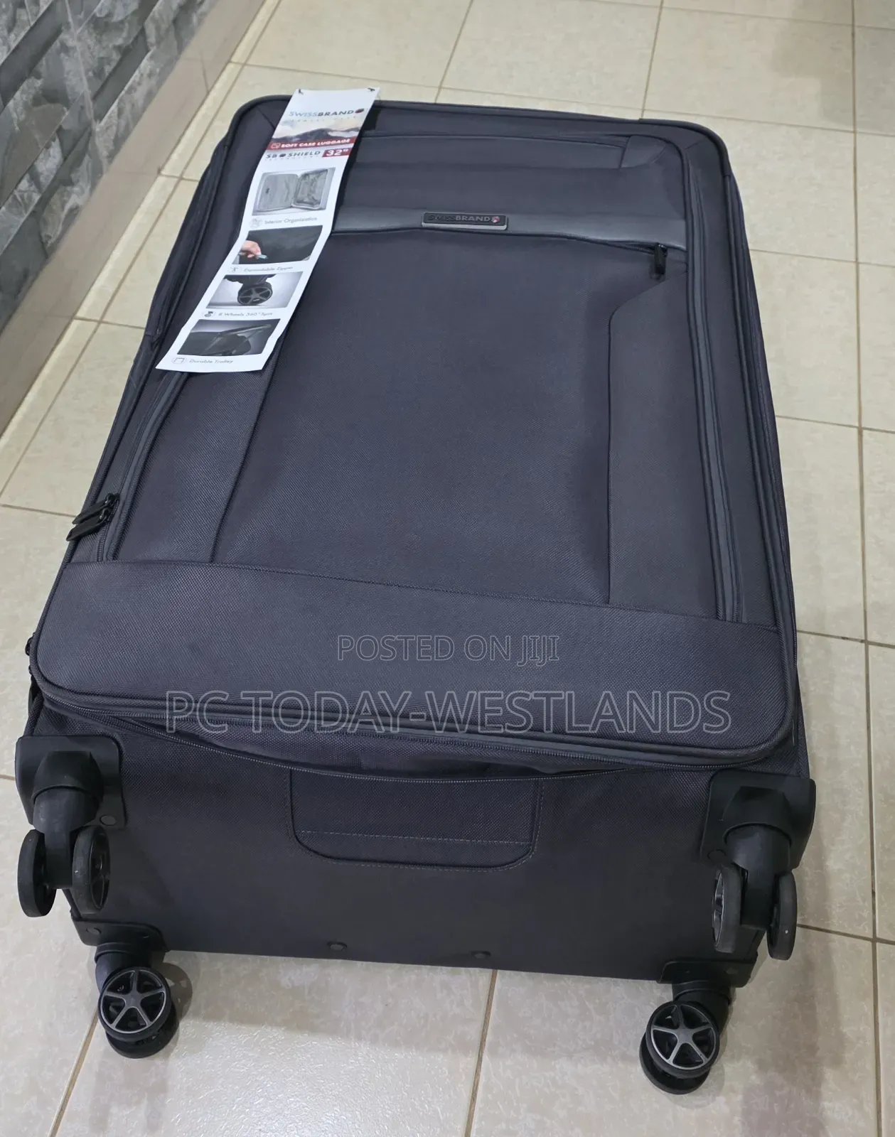 Swiss Brand 32" Soft Luggage 360 Wheels