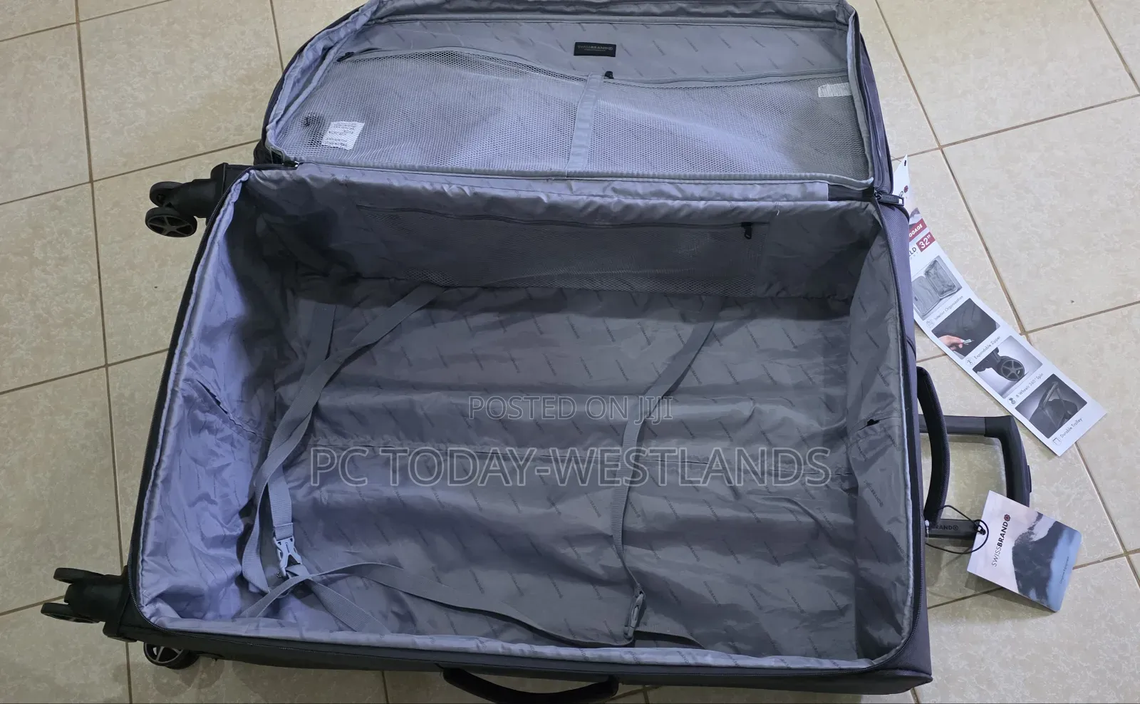 Swiss Brand 32" Soft Luggage 360 Wheels