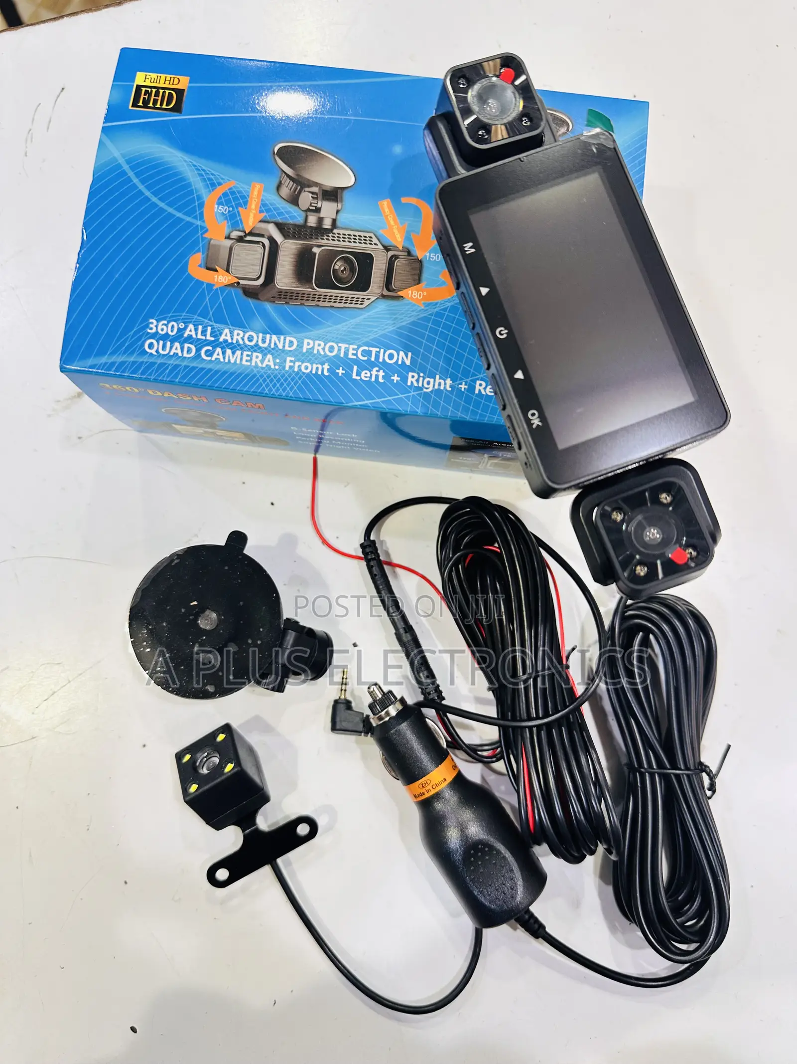 S22 4 Lens Dash Camera – Front, Rear Cabin Recording