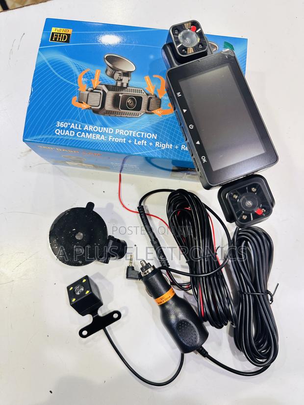 S22 4 Lens Dash Camera – Front, Rear Cabin Recording