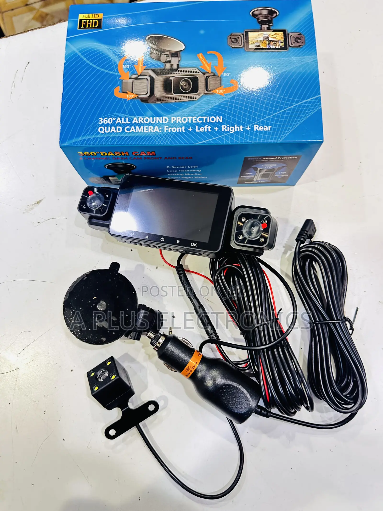 S22 4 Lens Dash Camera – Front, Rear Cabin Recording