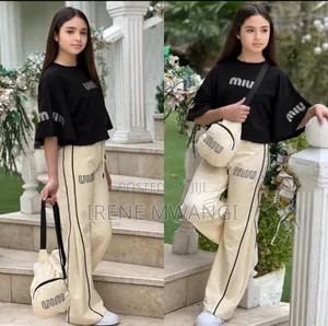 3pc Girls Quality Set(Includes:Top,Trouser Bag)