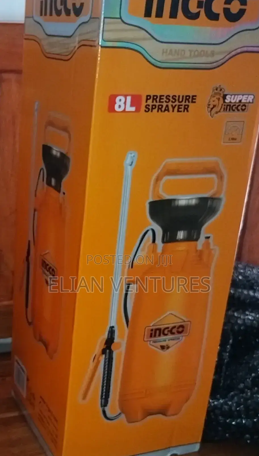 Original 8l Pressure Knapsack Sprayer Ingco
