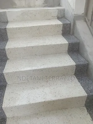 Terrazzo Installations White Staircase