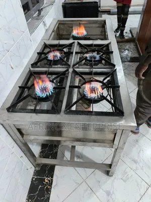 5 Burners Commercial Cooker, Brand New Stainless Steel Cooker