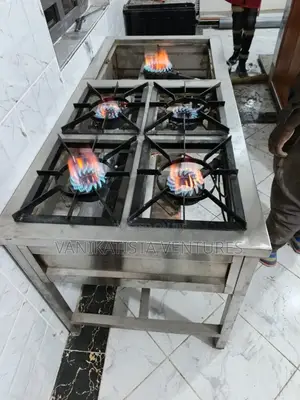 5 Burners Commercial Cooker, Brand New Stainless Steel Cooker