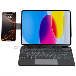iPad 10th Gen Powerology Wireless Keyboard With Magsafe Phone Holder