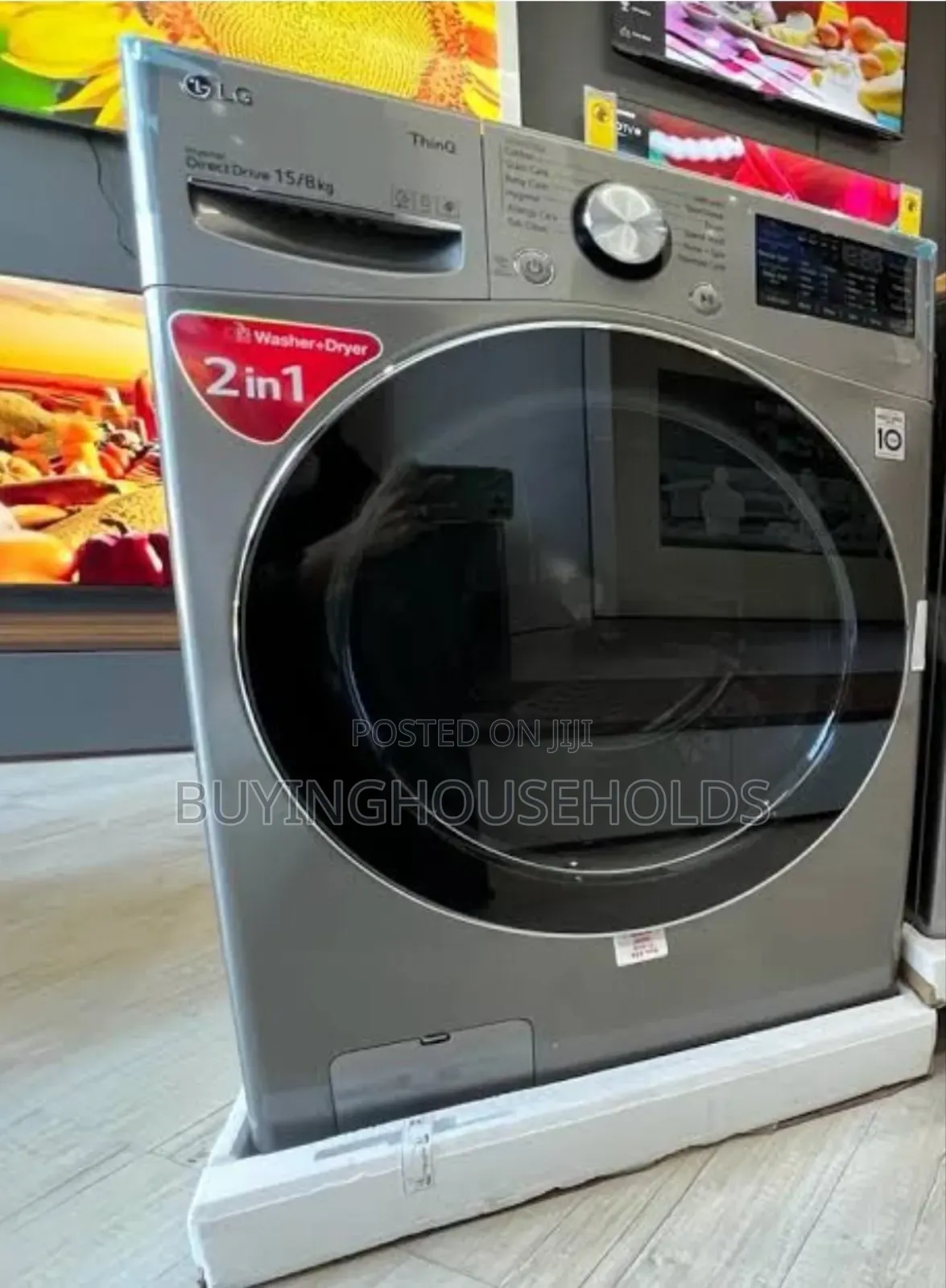 Lg 15kg/8kg Washing Machine Thinq Wash|Dry