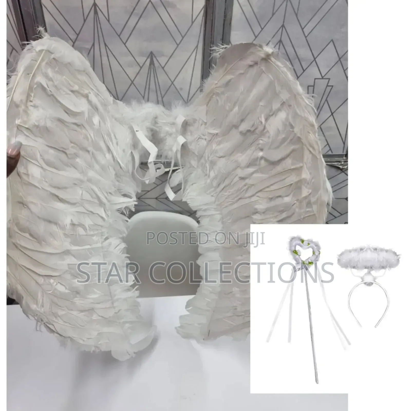 Big White Angel Wing Set