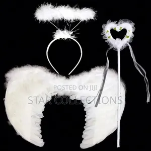 Medium White Angel Wing Set