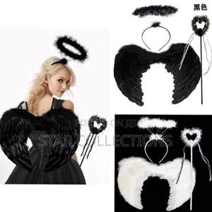 Medium White Angel Wing Set