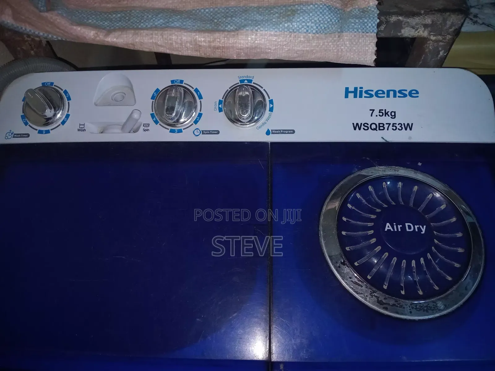 Hisence 7.5kg Twin Tub (6months Old) Mint Condition