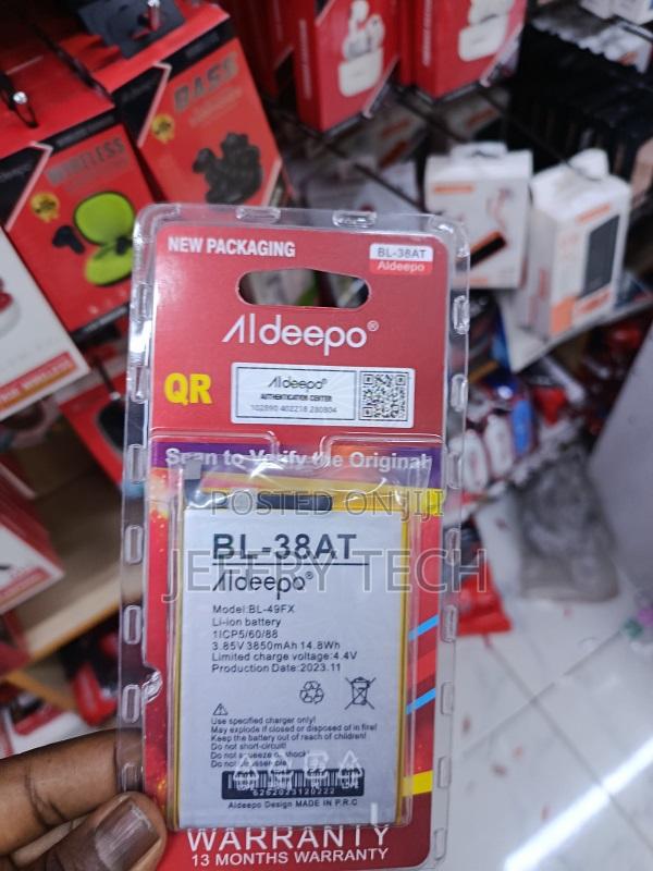 Battery Bl-38at Compatible With Tecno Pop 2 Power (B1p), (Li-Polymer, - main view