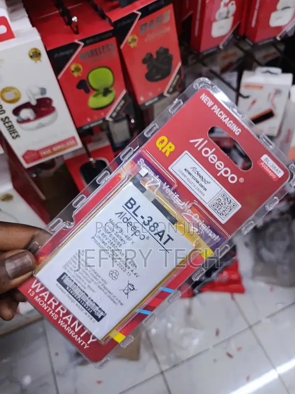Battery Bl-38at Compatible With Tecno Pop 2 Power (B1p), (Li-Polymer,