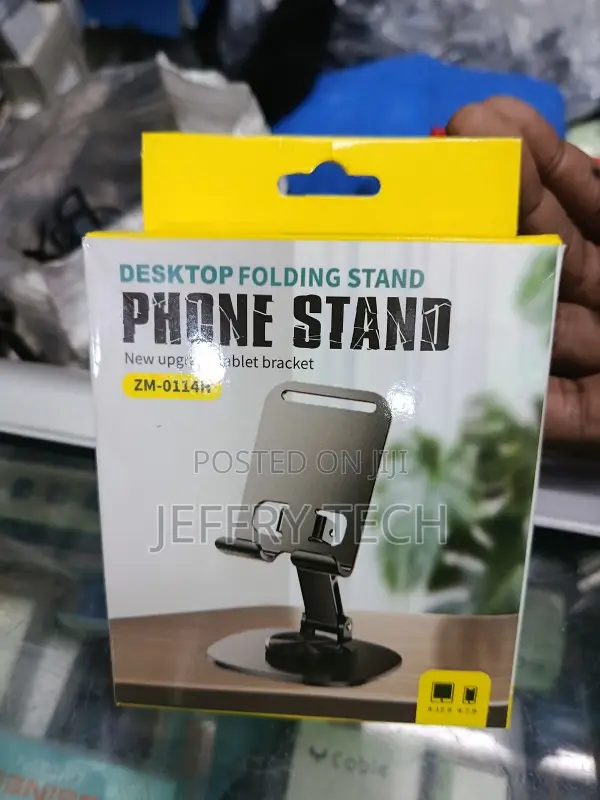 Phone Holder for Desk, Portable Foldable Cell Phone Stand for Office