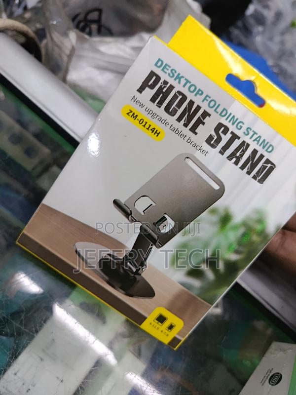 Phone Holder for Desk, Portable Foldable Cell Phone Stand for Office - thumbnail 2