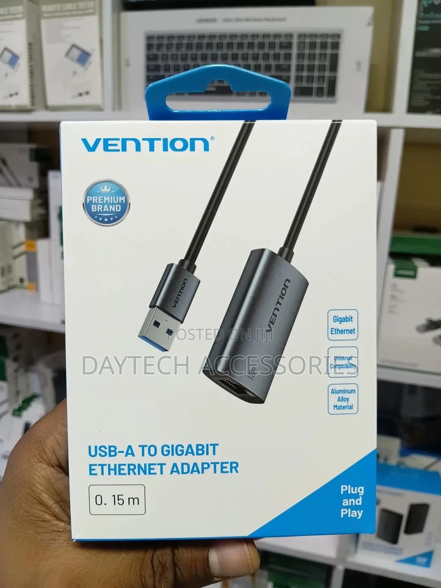 Vention Usb-a 3.0 to Gigabit Ethernet Adapter 0.15m - Black