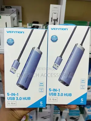 Vention Usb 3.0 3 Ports Hub to Lan Rj45 Ethernet Adapter