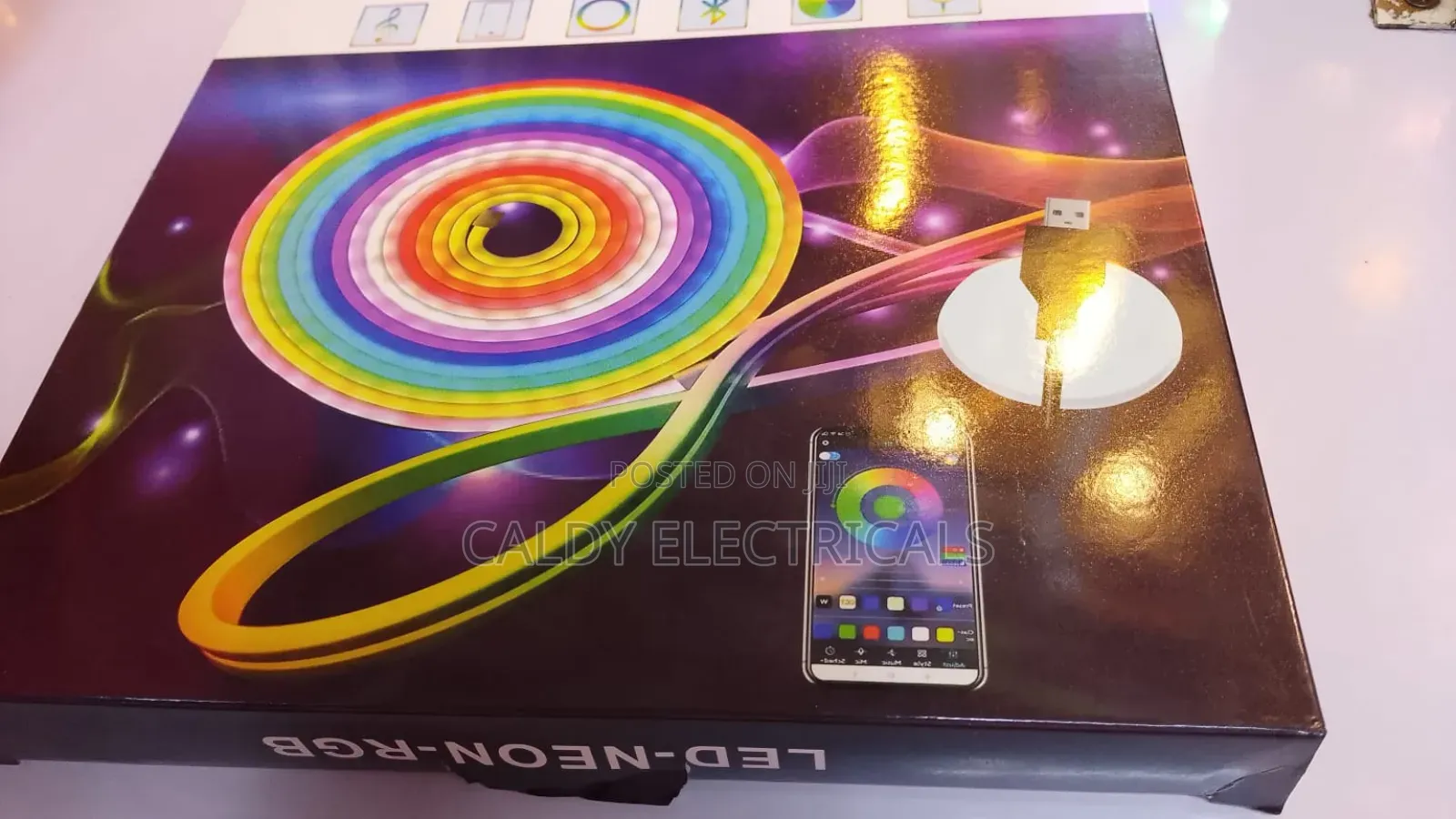 5m Generic RGB Ic Led Neon Rope Light Multicolour