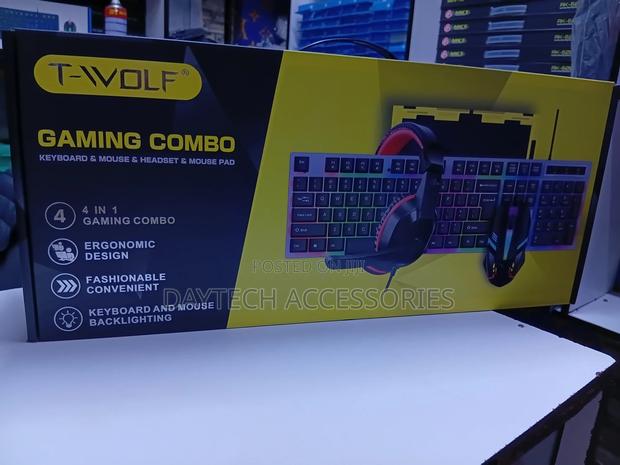 This Is a T-Wolf 4-in-1 Gaming Combo Set