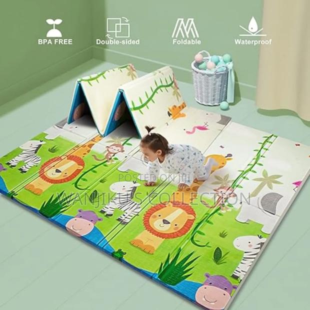 Double-Sided Reversible Baby Play Mat Size 1.9m by 2m - main view