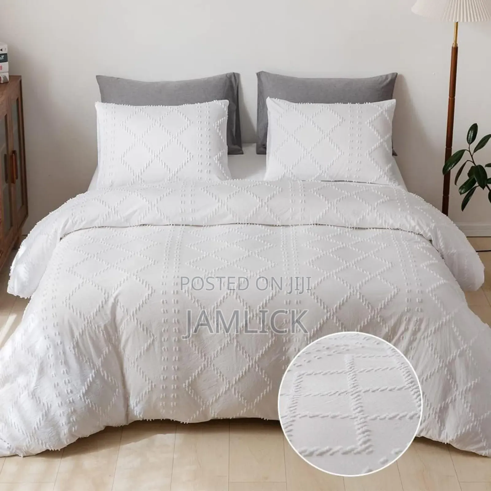 Luxury Tufted Wave Duvet Cover Set –Sk