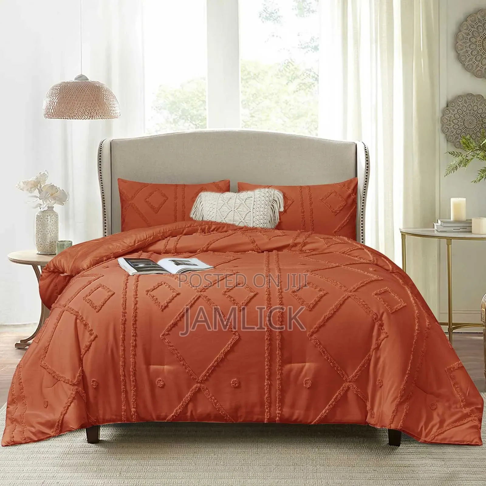 Luxury Tufted Wave Duvet Cover Set –Sk