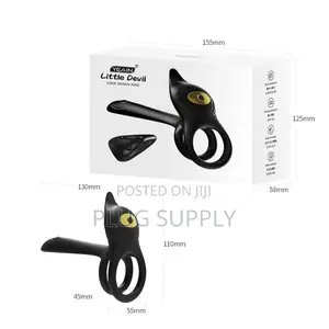 Little Devil Lock Double Vibration Ring Men's Sex Vibration