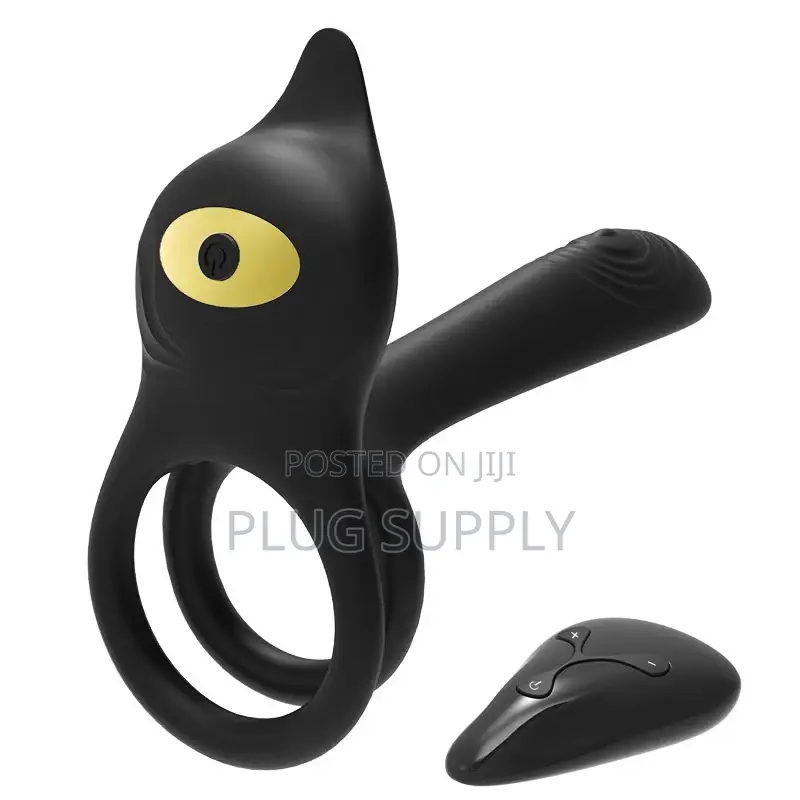 Little Devil Lock Double Vibration Ring Men's Sex Vibration