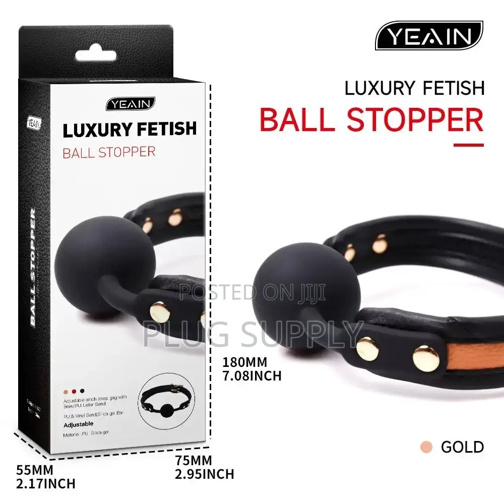 Luxury Fetish Ball Stopper Gag – Premium Bondage