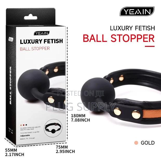 Luxury Fetish Ball Stopper Gag – Premium Bondage