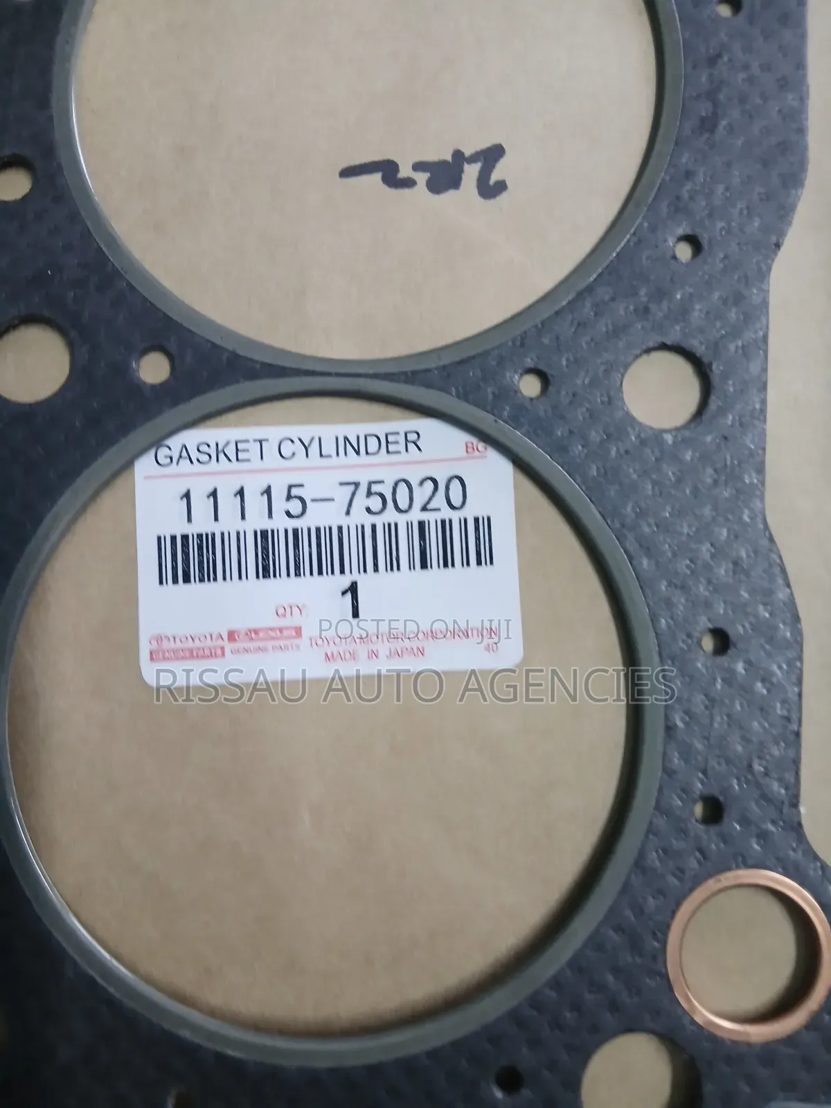 Toyota 2rz Engine Asbestos Cylinder Head Gasket Made in Japan
