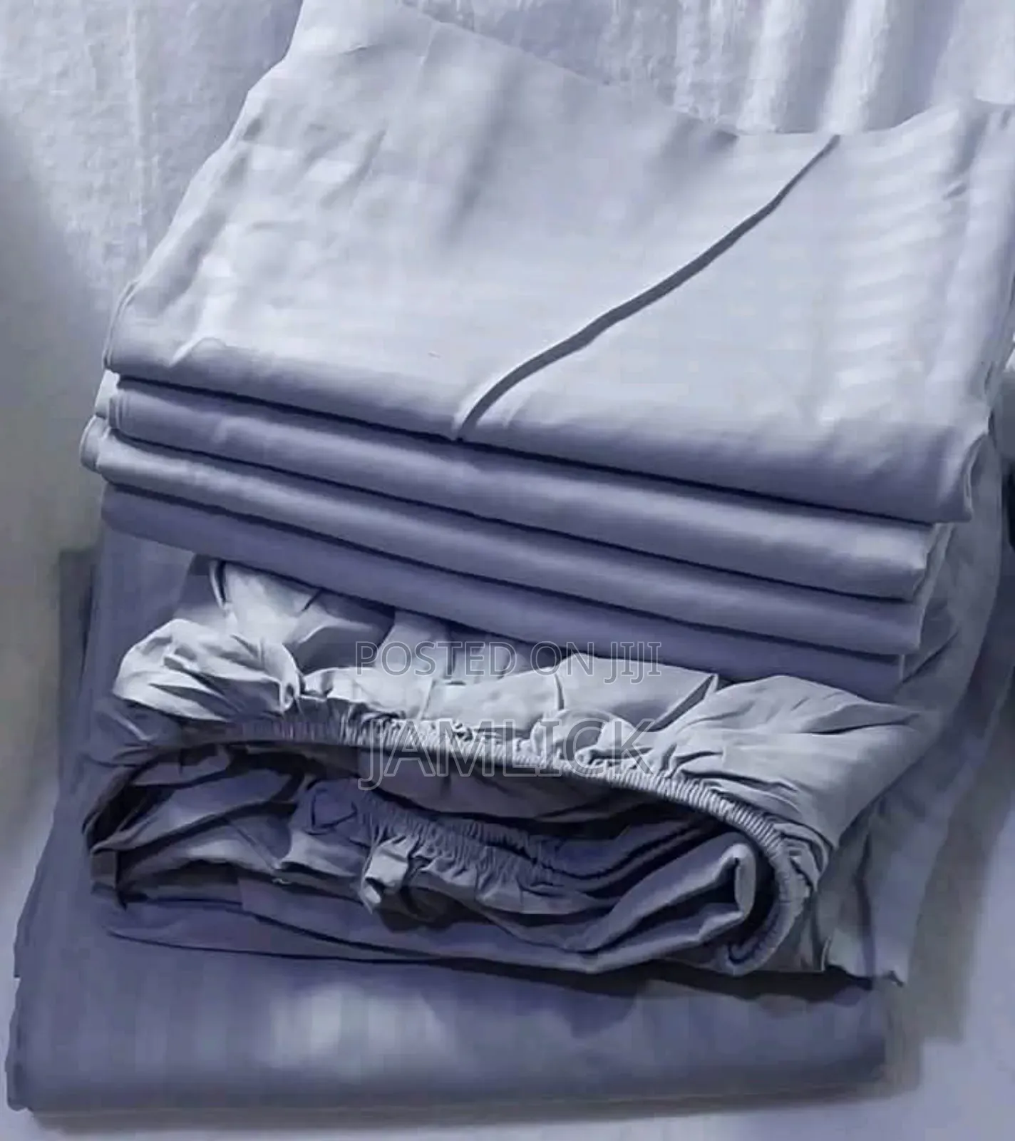 Pure Cotton Striped Bedsheet Set – 6×7 7×8 - Sk