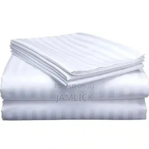Luxury Cotton Striped Bedsheet Set - Sk
