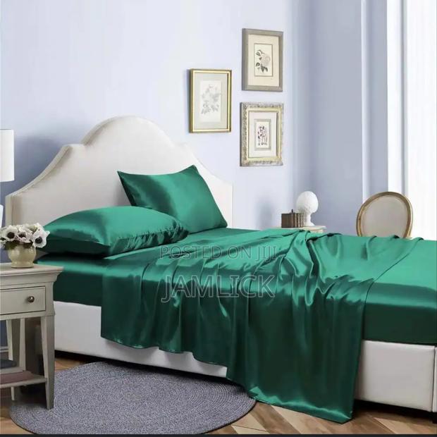 Luxury Silky Soft Mulberry Silk Fitted Bedsheet Set – 7×8/6×6/5×6 - Cl - thumbnail 6
