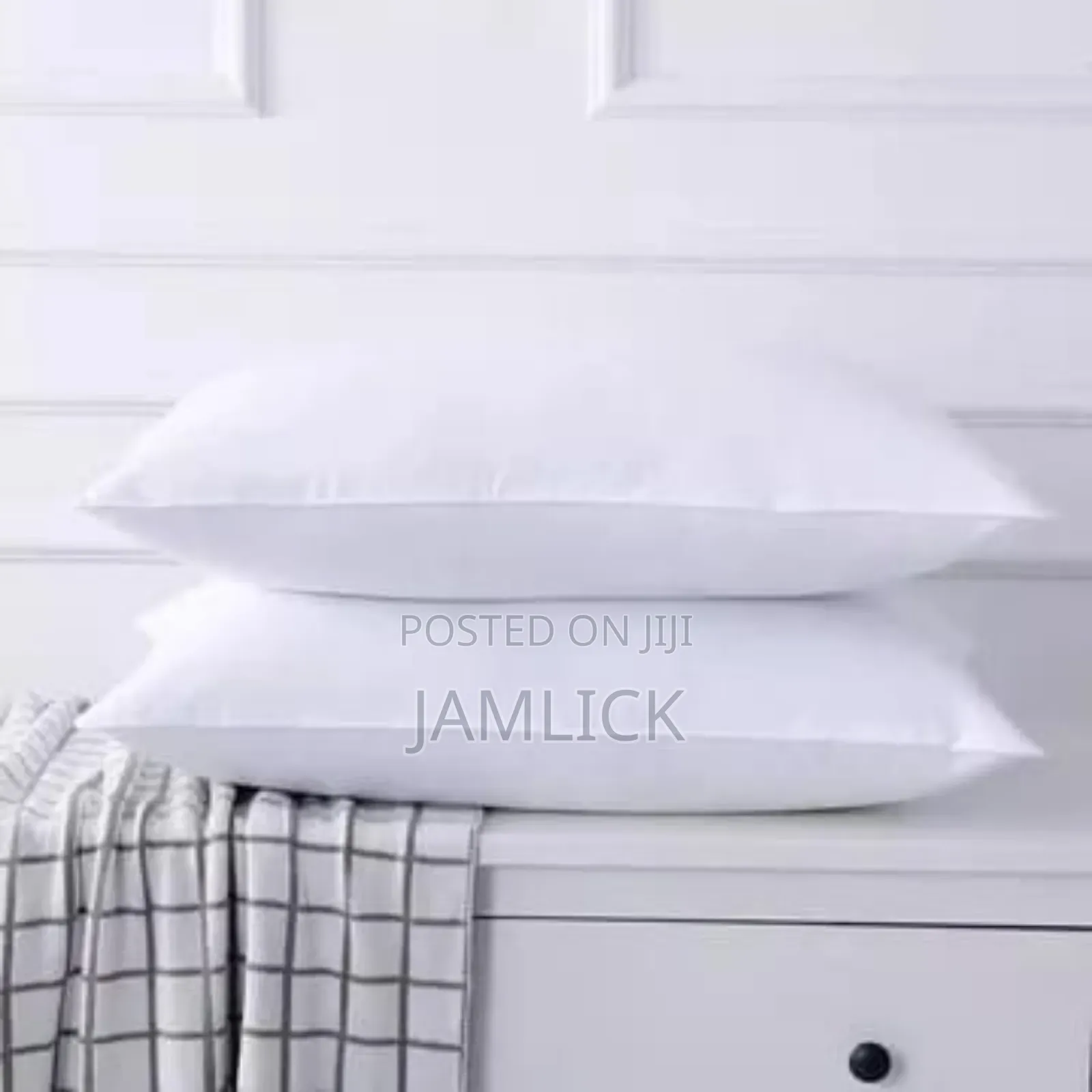 Printed Hollow Bed Pillows – Soft Microfiber, 750–1000g Pair - Cl