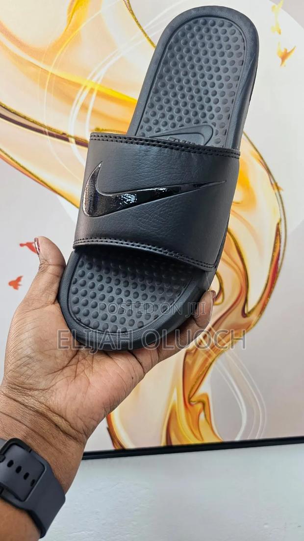 Nike Slides -Black/White/Green/Grey - main view