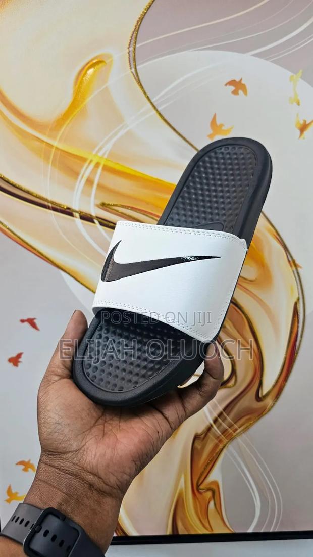 Nike Slides -Black/White/Green/Grey - thumbnail 3