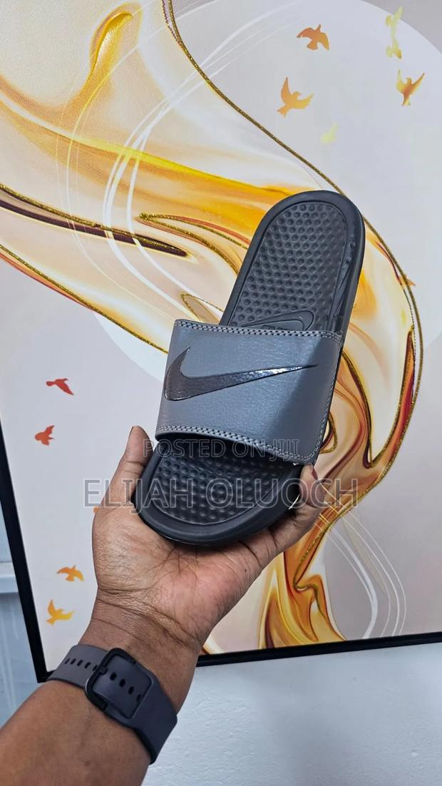 Nike Slides -Black/White/Green/Grey - thumbnail 5