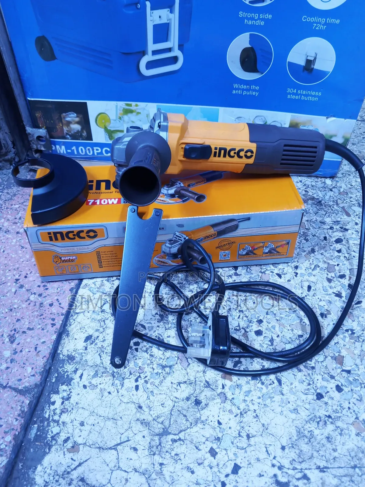 Industrial 4" Angle Grinder Ingco