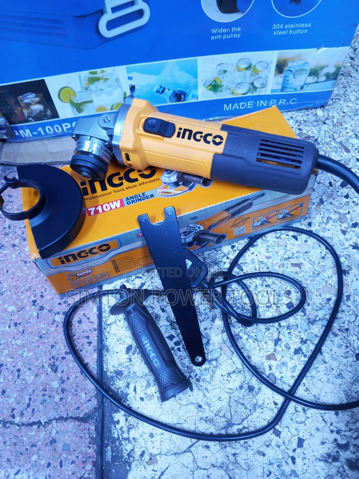 Brand New Electric Ingco 4.5" Angle Grinder