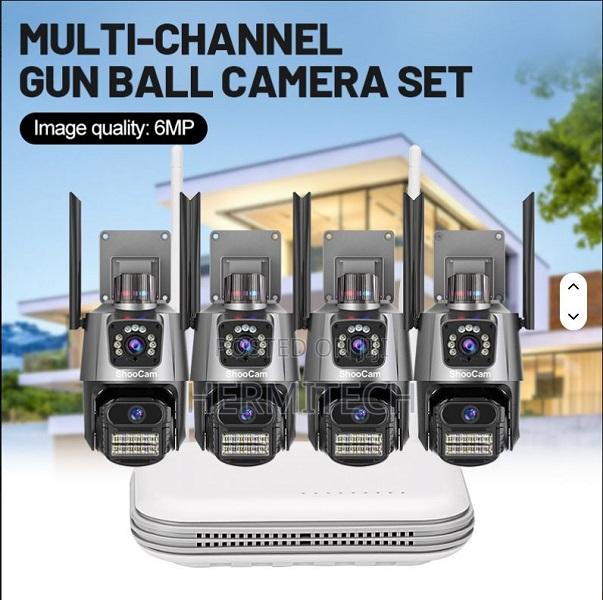 9mp Ip PTZ CCTV Camera Wifi Security Three Lens Dual - main view