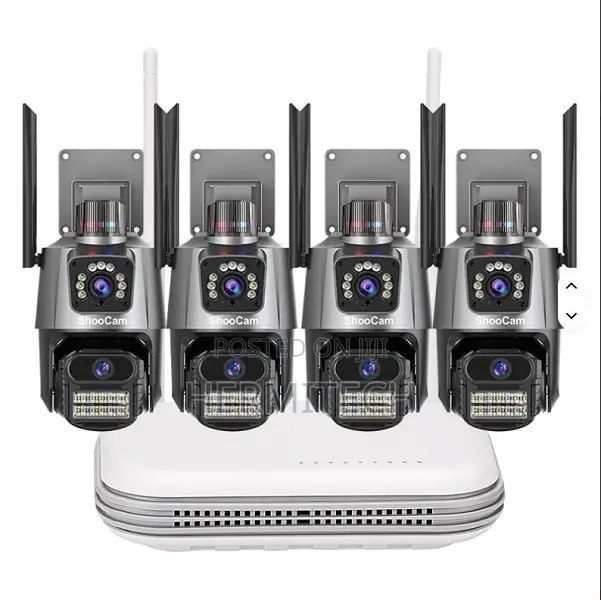 Smart Outdoor Wireless Wifi PTZ Dome Ip Camera Icsee 3 Lens
