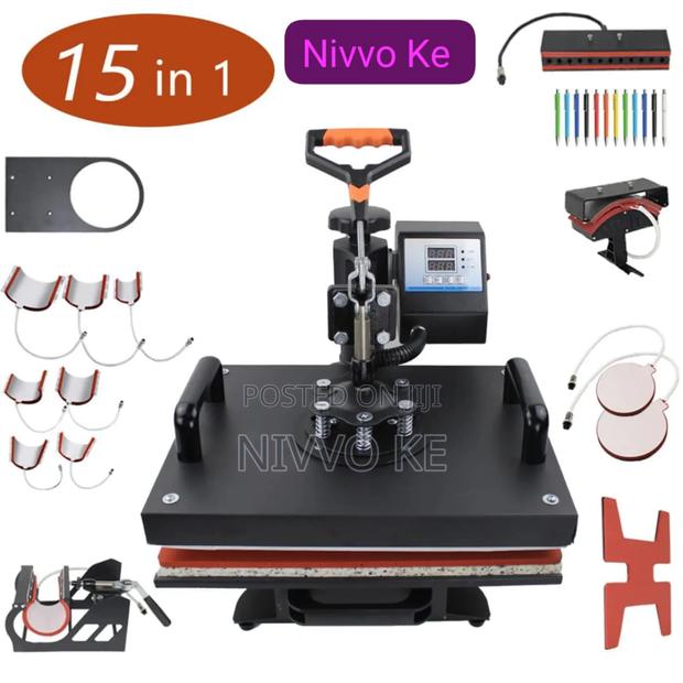 15-in-1 Multi-Purpose Heat Press System for Custom Printing - thumbnail 3